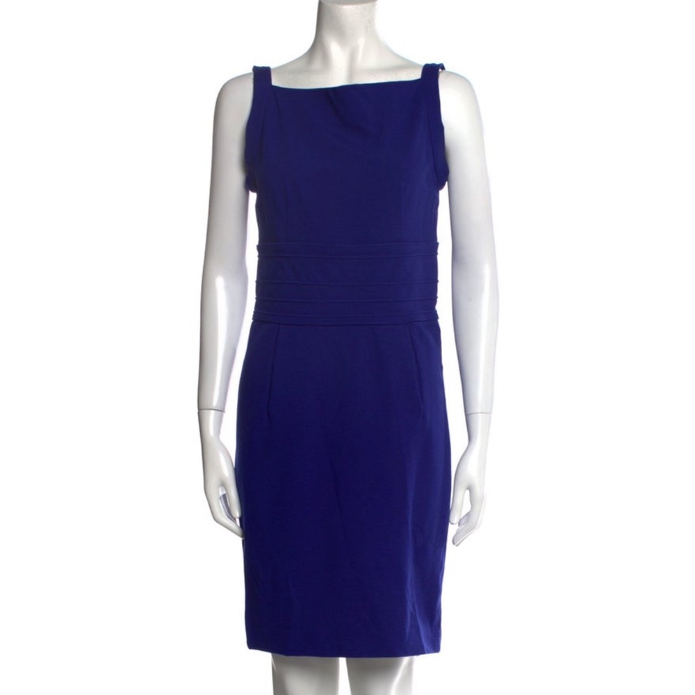 Diane Von Furstenberg Blue Knee-Length Sheath Dress